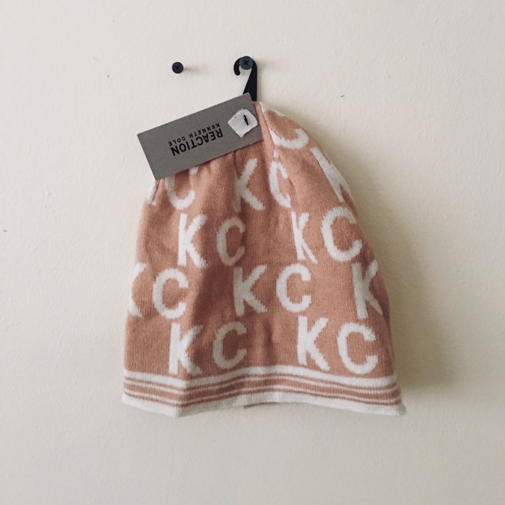 Kenneth Cole pink beanie